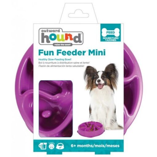 Outward Hound - Slow Bowl Fun Feeder Violett-3286