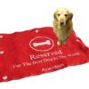 Arwedson Hundedecke "Reserved For The Best Dog In The World" rot