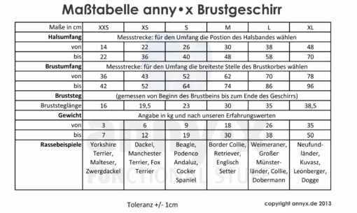 annyx Brustgeschirr Fun braun / bernstein-5830